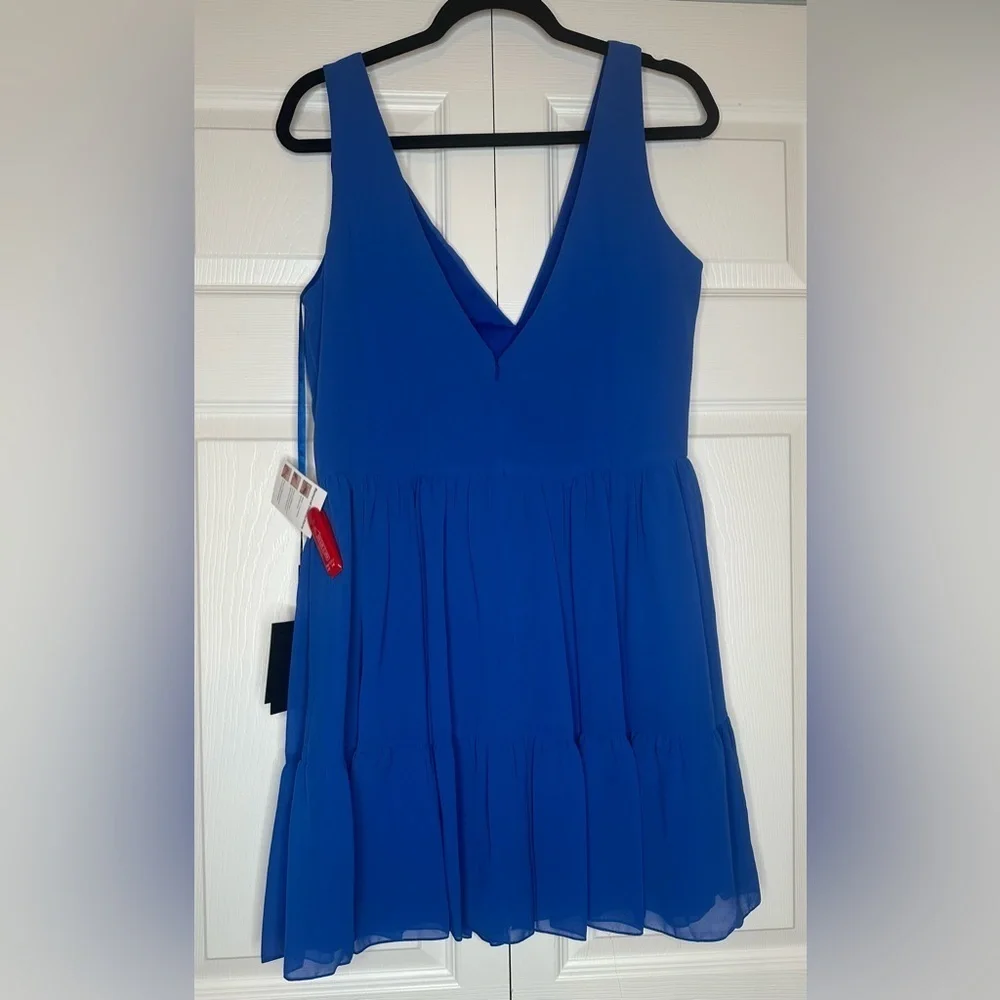 Ieena for Mac Duggal 70213 Ruched Bodice V-Neck Dress NWT - Picture 9 of 9